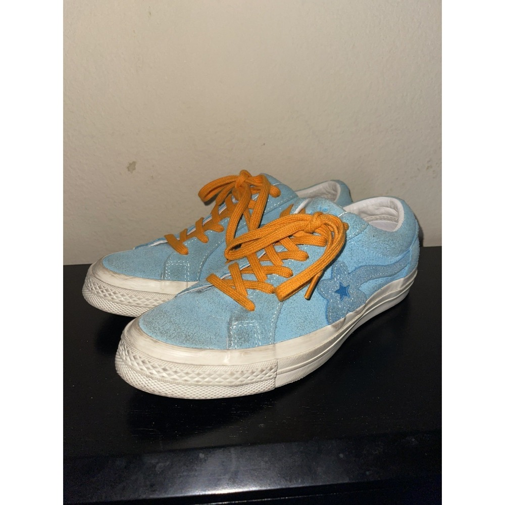 Golf Le Fleur Bachelor Blue One Star‎ Ox Converse, Mens Size 5.5